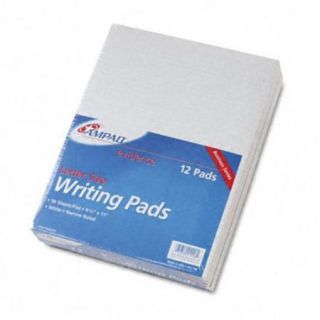 Ampad Notepad   50 Sheet   15 Lb   Narrow Ruled   Letter 8.50" X 11"   1 Each   White Paper (21118)