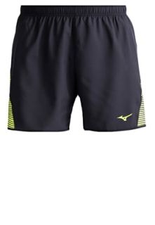 Mizuno VENTURE SQUARE   Sports shorts   black/safety yellow