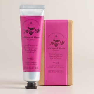 A&G Cranberry Vanilla Bar Soap and Hand Cream 2 Piece Set