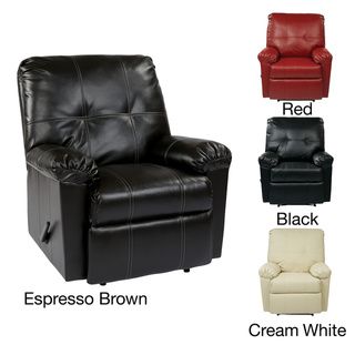 Kensington Eco friendly Leatherette Recliner with Solid Wood Legs