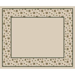 Milliken Woodland Rectangular Cream Floral Tufted Area Rug (Common: 10 ft x 13 ft; Actual: 10.75 ft x 13.16 ft)