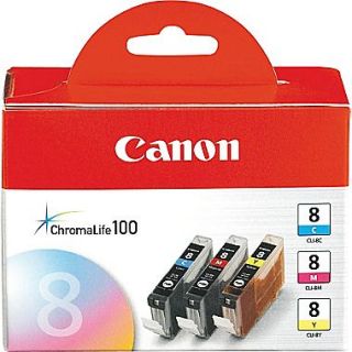 Canon CLI 8 C/M/Y Color Ink Cartridges (0621B016), Combo 3/Pack
