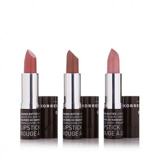 Korres Mango Lipstick Trio   Frost Pink, Natural Pink and Nude   8082358