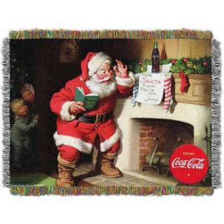 Coca Cola "Note to Santa" 48" x 60" Woven Tapestry Throw