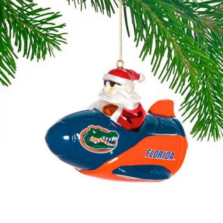 Florida Gators Santa Gets There Rocket Ornament