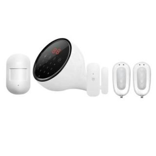 Smanos Wi Fi/PSTN Alarm System with Touch Keypad Display, Door and Window Sensors, and Motion Detector W100