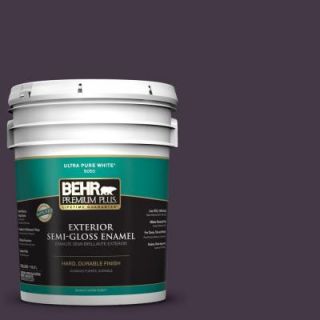 BEHR Premium Plus 5 gal. #ECC 17 3 Napa Harvest Semi Gloss Enamel Exterior Paint 534005