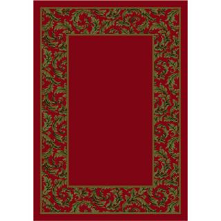 Milliken Olympius Rectangular Red Transitional Tufted Area Rug (Common: 5 ft x 8 ft; Actual: 5.33 ft x 7.66 ft)