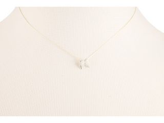 Dogeared Make A Wish Guardian Angel Necklace Cream/Silver