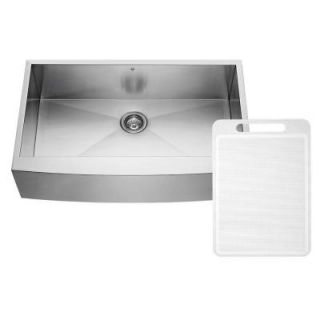 Vigo All in One Farmhouse Apron Front Stainless Steel 36 in. Single Bowl Kitchen Sink in Stainless Steel VG15139
