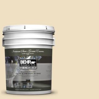 BEHR Premium Plus Ultra Home Decorators Collection 5 gal. #HDC NT 17 New Cream Semi Gloss Enamel Interior Paint 375005