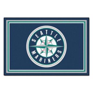 FANMATS Seattle Mariners 5 ft. x 8 ft. Area Rug 7084