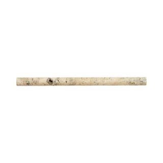 Jeffrey Court Toscano 1 in. x 12 in. Travertine Dome Wall Tile Trim 99020