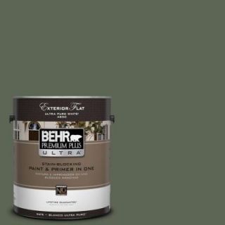 BEHR Premium Plus Ultra 1 gal. #BXC 06  Foliage Flat Exterior Paint 485301