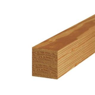 4 in. x 4 in. x 10 ft. #2 Cedar Tone Pressure Treated Timber 159740