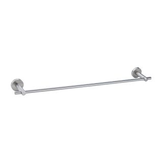 No Drilling Required Moon Satin Nickel Single Towel Bar (Common: 24 in; Actual: 24 in)