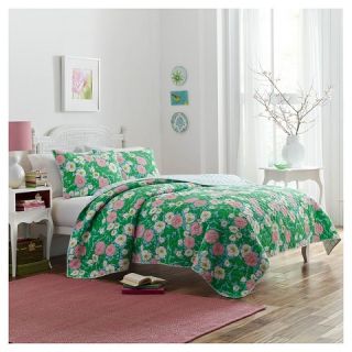 Poppy & Fritz® Poppy Garden Quilt Set   Green