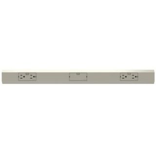 adorne 27 in. 1 Channel Modular Track with 2 Outlets/1 Blank/1 Module Removal Tool APMT27TM2