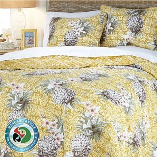 Margaritaville Pineapple 3 piece Cotton Quilt with Tote Bag   7720627
