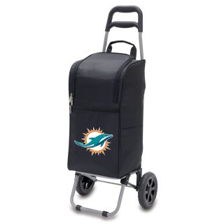 Picnic Time 15 Quart Miami Dolphins Wheeled Polyester Cart Cooler