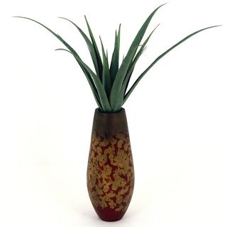 Faux Aloe 38 inch Tall Resin Vase Decorative Plant