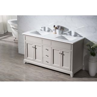 Home Loft Concepts 59 Double Sink Bathroom Vanity Set