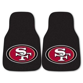 FANMATS San Francisco 49ers 18 in. x 27 in. 2 Piece Carpeted Car Mat Set 5833