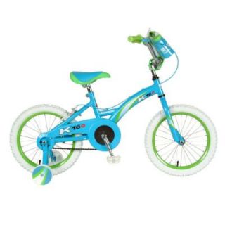 Kawasaki Monocoque Kid's Bike, 16 in. Wheels, 11 in. Frame, Girl's Bike in Blue 73516