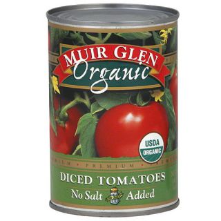 Muir Glen No Salt Added Diced Tomatoes, 14.5 oz (Pack of 12)