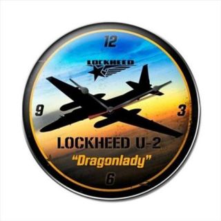 Past Time Signs LM011 U2 Dragon Lady Aviation Clock