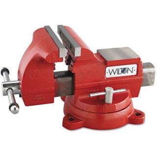 Wilton Vise, Cast Iron, Utility, 5 1/2" Jaw Opening, 6 1/2" Jaw Width, 4185lbs