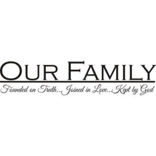 'Our Family' Vinyl Wall Art Quote