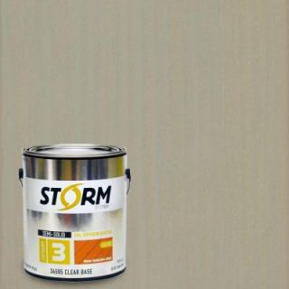 Storm System 1 gal. Seacoast Gray Exterior Semi Solid Dual Dispersion Wood Finish 345C122 1