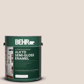 BEHR 1 gal. #AE 2 Mocha Tint Semi Gloss Enamel Alkyd Interior/Exterior Paint 390001