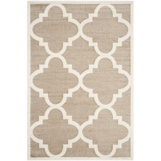 Safavieh Amherst Wheat Rectangular Indoor and Outdoor Machine Made Area Rug (Common: 8 x 10; Actual: 96 in W x 120 in L x 0.67 ft Dia)