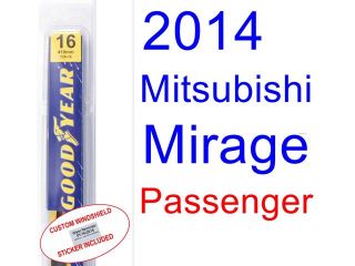 2014 Mitsubishi Mirage Wiper Blade (Driver)