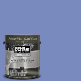 BEHR Premium Plus Ultra 1 gal. #600B 5 Larkspur Bouquet Semi Gloss Enamel Interior Paint 375301