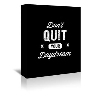 Dont Quit Your Daydream Vintage Textual Art on Gallery Wrapped Canvas