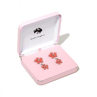 Audrey Hepburn™ Collection Set of 2 Petal Button Earrings   7733052
