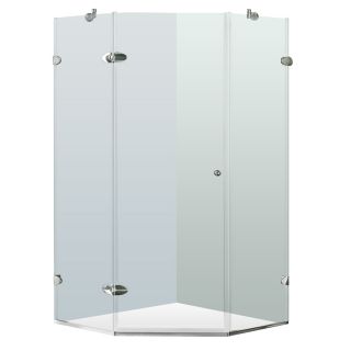 VIGO Vigo Enclosure 36.125 in W x 73 3/8 in H Frameless Neo Angle Shower Door