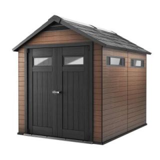 Keter Fusion 7.5 ft. x 9 ft. Wood and Plastic Composite Shed 224449