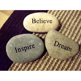 Kabella Inspirational Inspire, Believe, Dream Stones (Set of 3