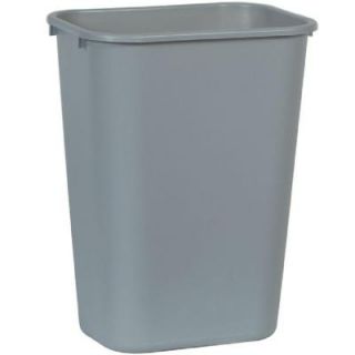 Rubbermaid Commercial Products 10.25 Gal. Grey Rectangular Trash Can FG295700GRAY