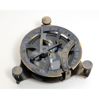 Old Modern Handicrafts Sundial Compass Sculpture