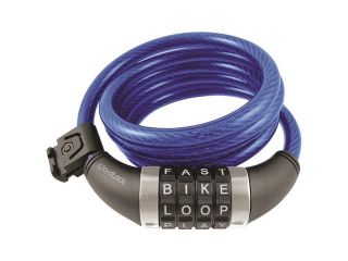 WORDLOCK CL 409 BL Combination Resettable Cable Lock (Blue)