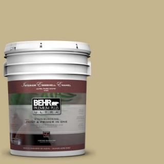BEHR Premium Plus Ultra 5 gal. #BIC 27 Modish Moss Eggshell Enamel Interior Paint 275405