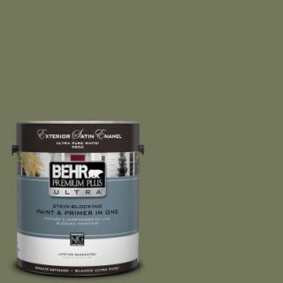 BEHR Premium Plus Ultra 1 gal. #BIC 56 Jalapeno Satin Enamel Exterior Paint 985301
