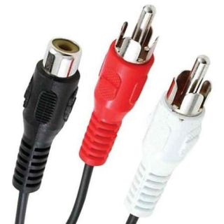 Y Adapter (2 RCA Plugs to 1 RCA Jack)