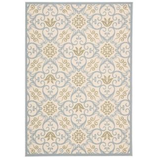 Rug Squared Jupiter Indoor/Outdoor Ivory Blue Rug (710 x 106)