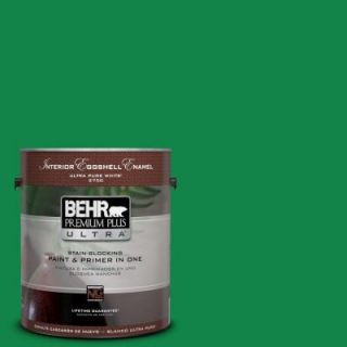 BEHR Premium Plus Ultra 1 gal. #460B 6 Chlorophyll Eggshell Enamel Interior Paint 275301